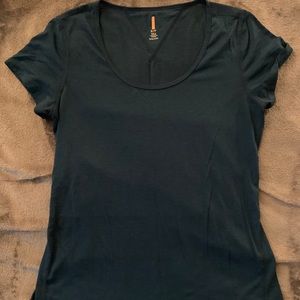 Lucy Navy Swoop Neck